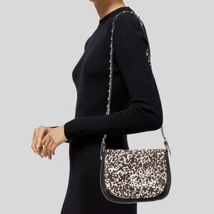 Michael Kors Hayes Calf Hair Studded Messenger Crossbody Bag